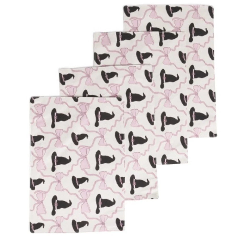 Witch Hat & Bow Placemats Set of 4